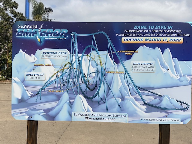 NEW COASTER: Emperor Dives into SeaWorld San Diego Starting March 12